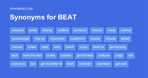 another word for beat.